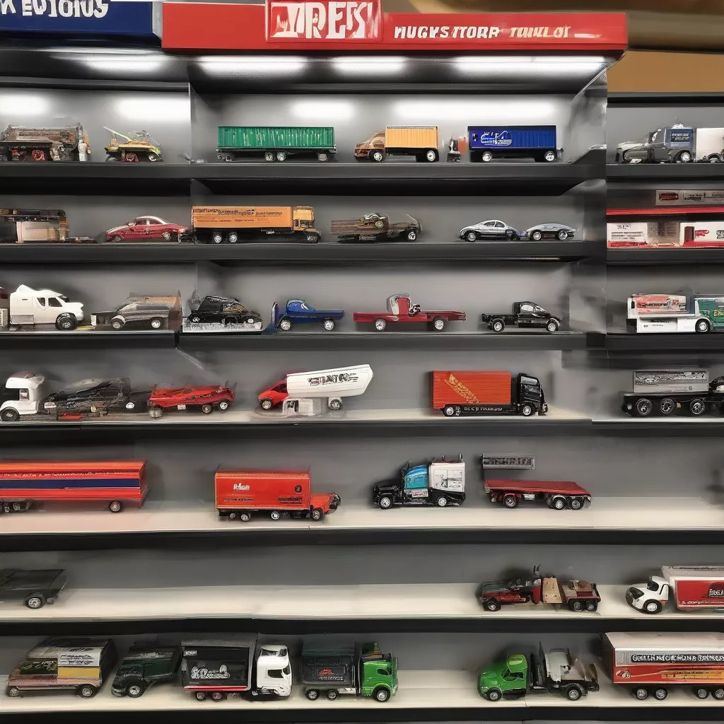 मिनिएचर ट्रकों का संग्रह