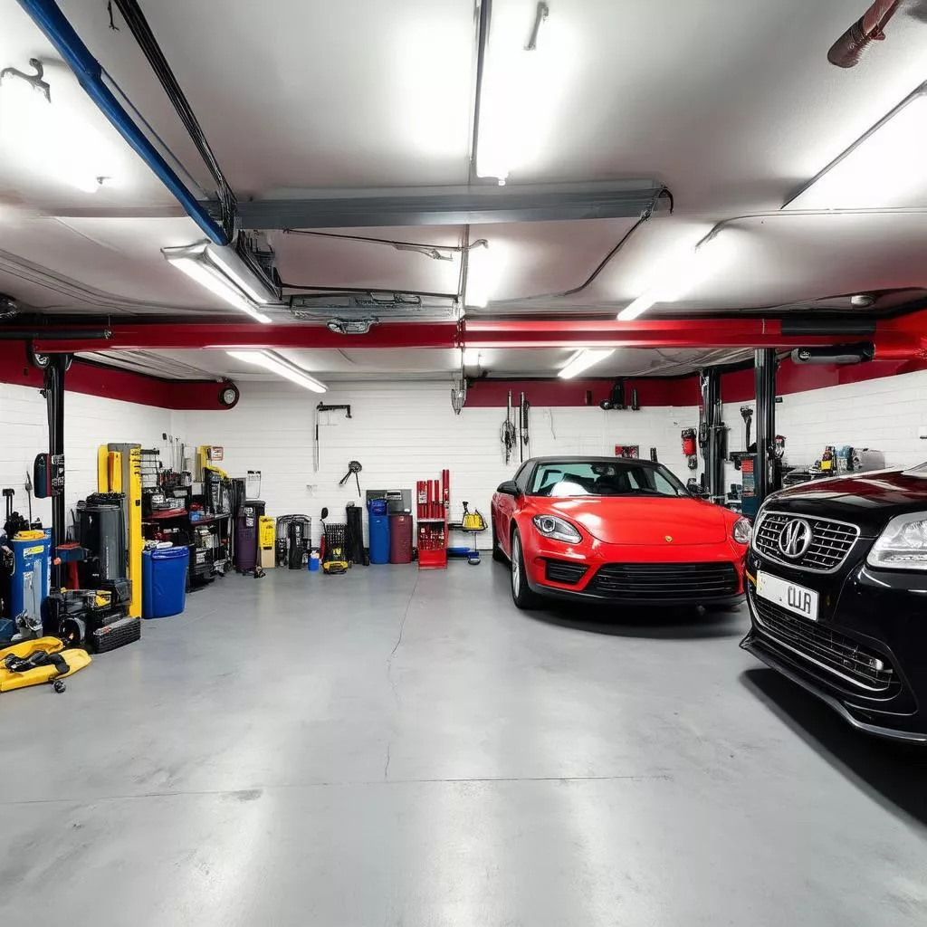 Mẫu thiết kế gara sửa chữa ô tô: Từ A đến Z cho người mới bắt đầu