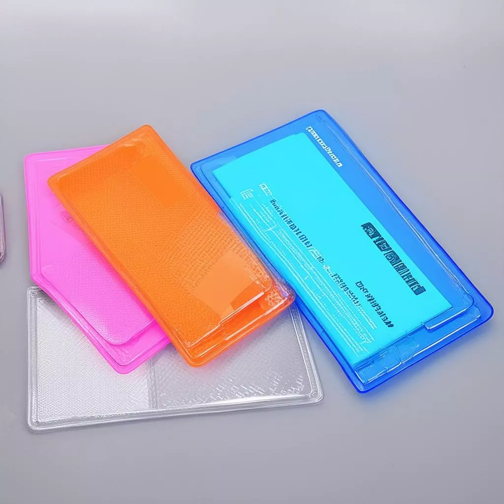 Bộ túi nhựa đựng giấy tờ xe hơi