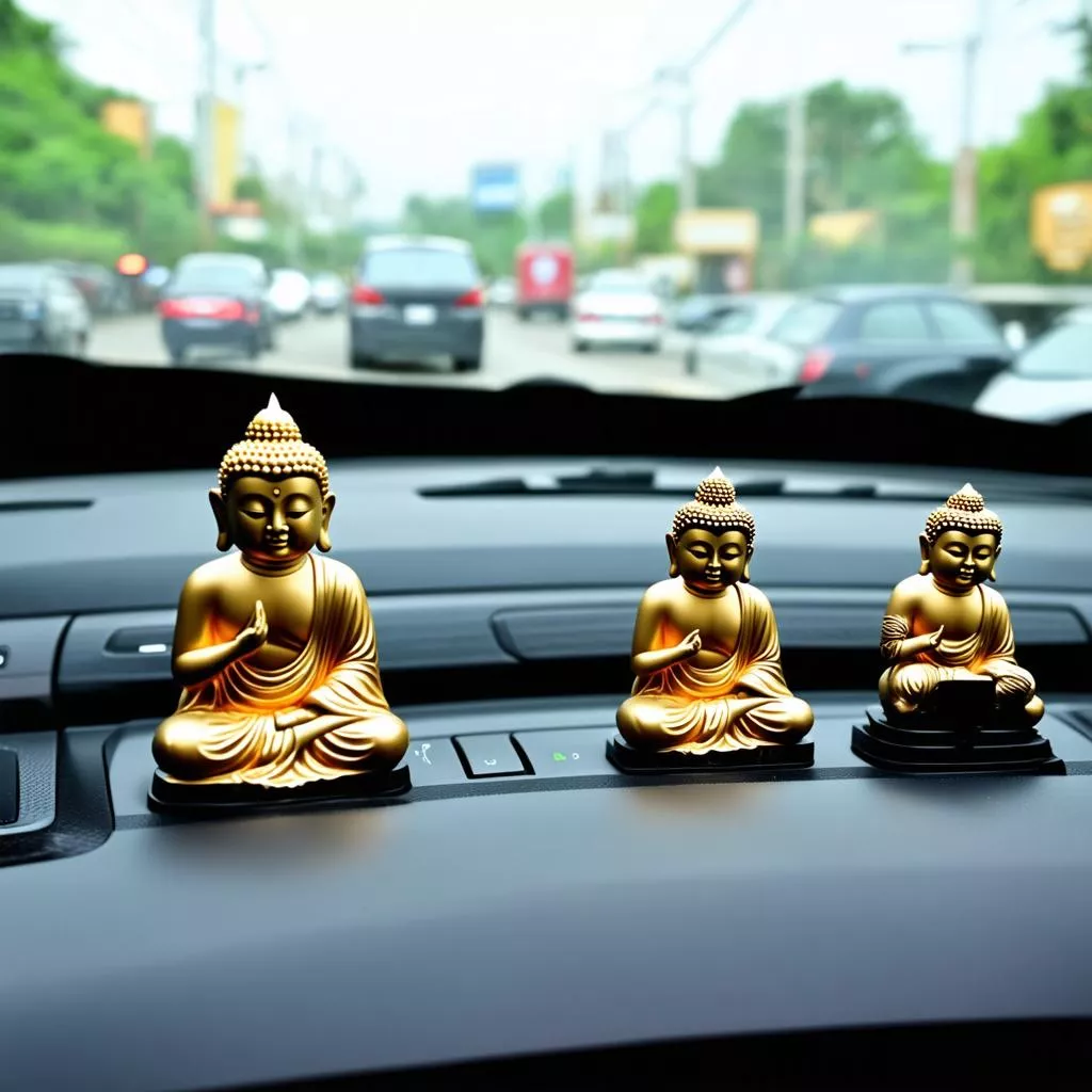 Bộ Tượng Phật Trang Trí Xe Ô Tô
