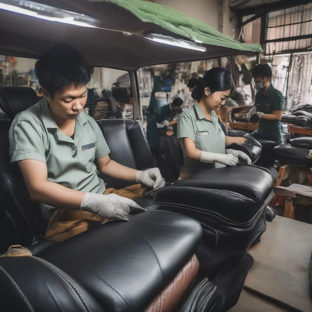 Premium Leather Car Seat Upholstery in Hanoi