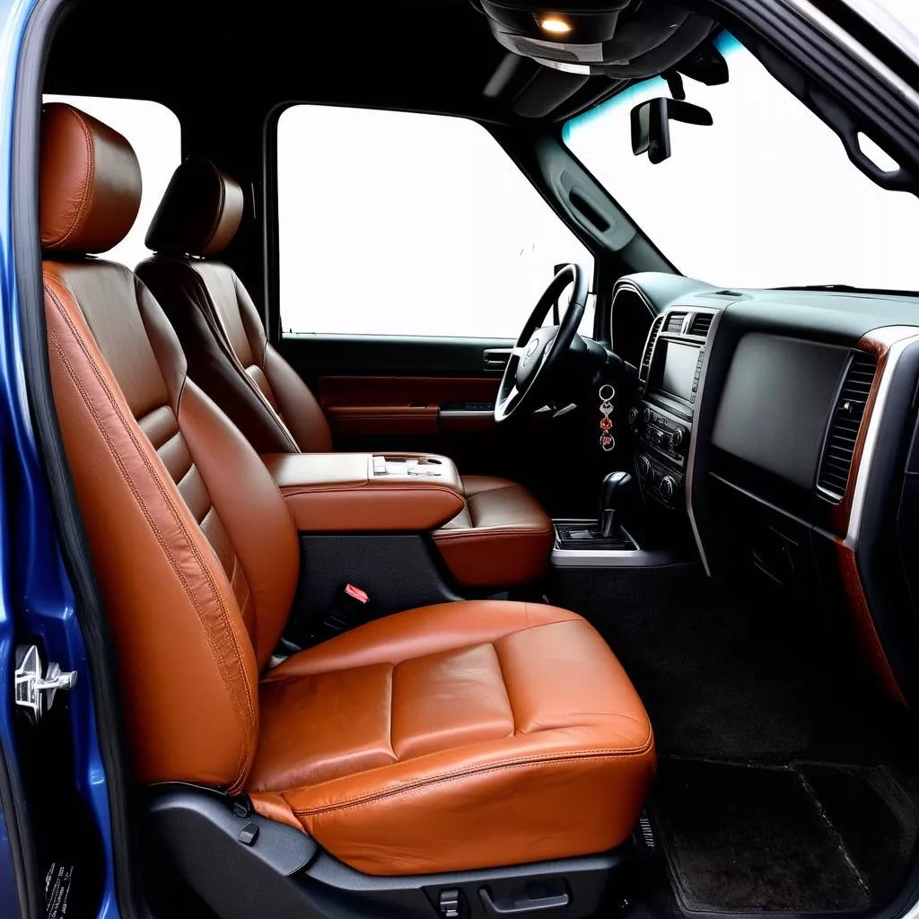 Bọc ghế da xe tải