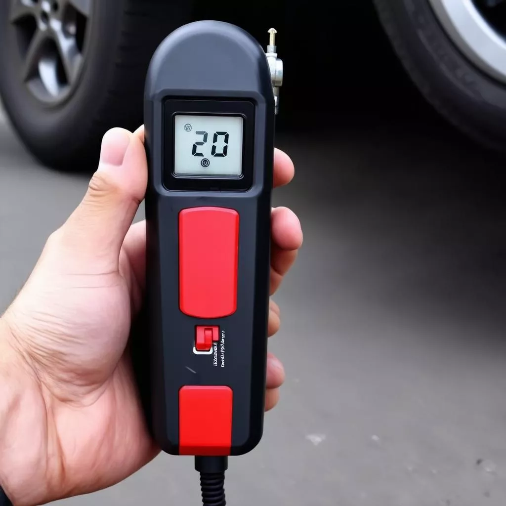 Bomba de ar elétrica compacta