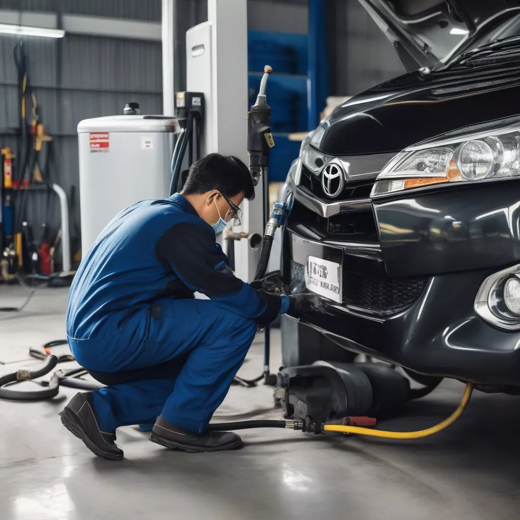 Bơm lốp xe ô tô Innova bằng khí nito