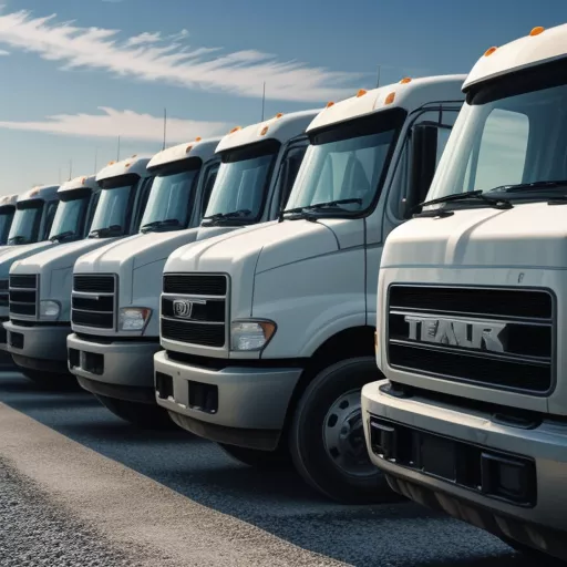 Vários modelos de camiões