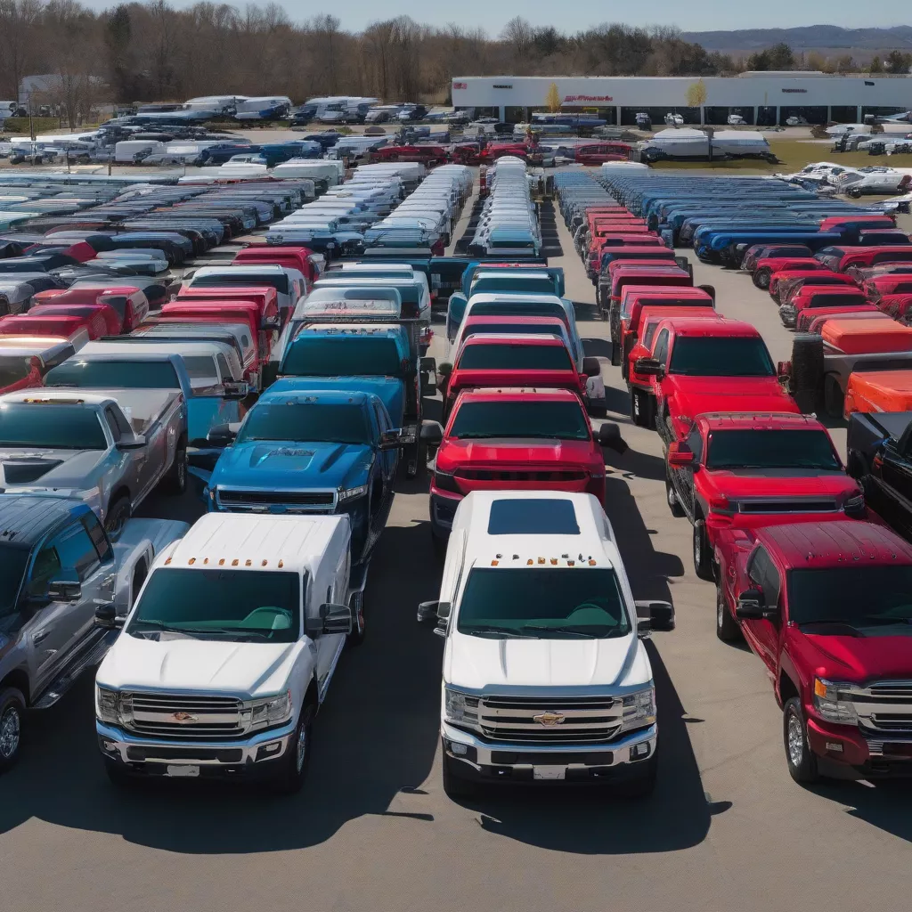 Verschiedene LKW-Modelle