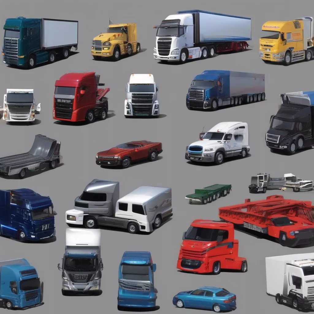 Various truck models