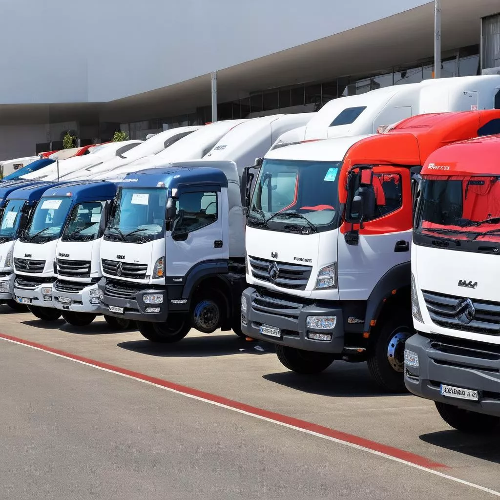 Various truck models