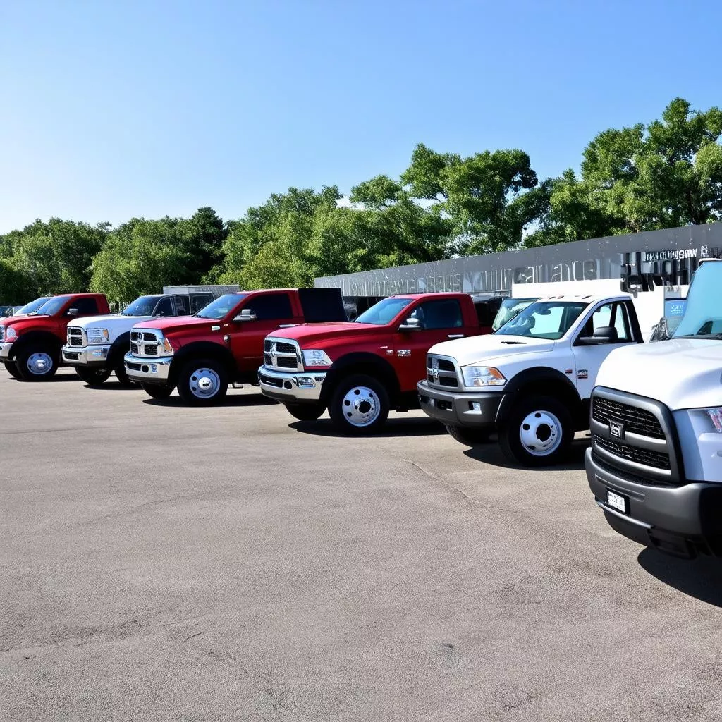 Various truck models