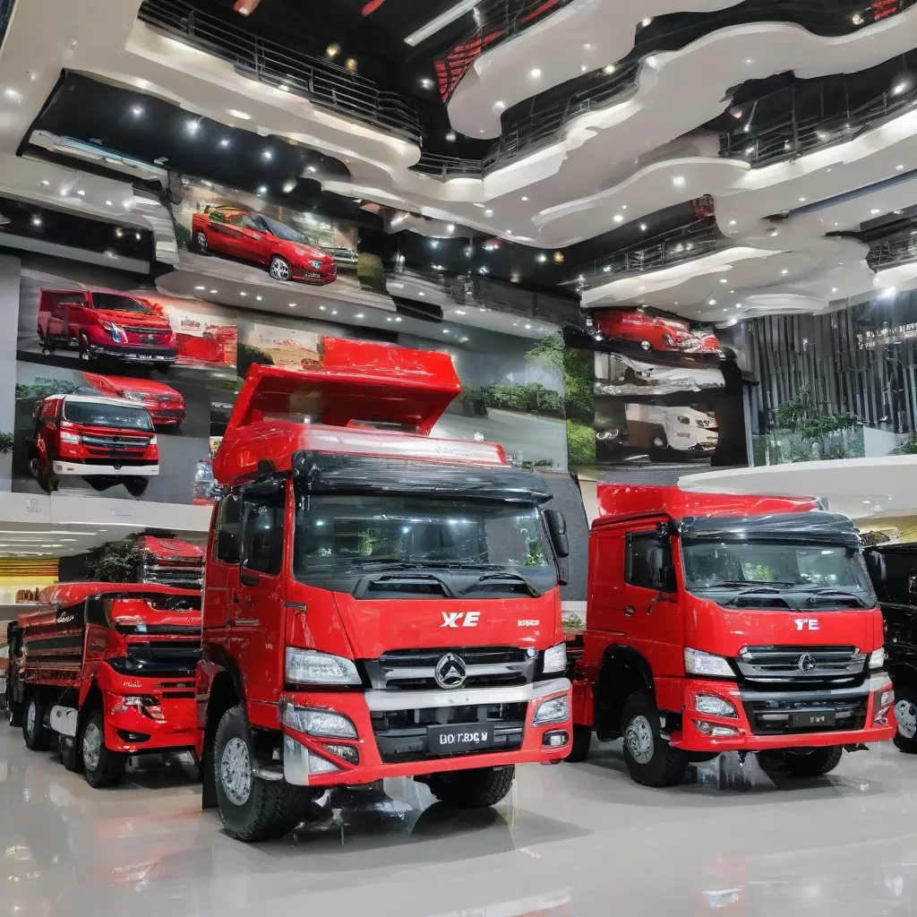 Hanoi Trucks' fleet of trucks