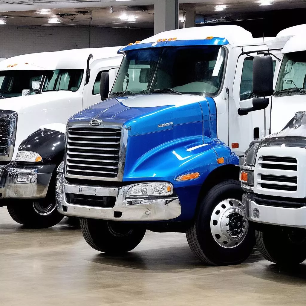 Trucks displayed at Hanoi Trucks