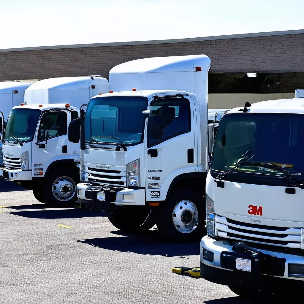 Các dòng xe tải được dán film cách nhiệt 3M