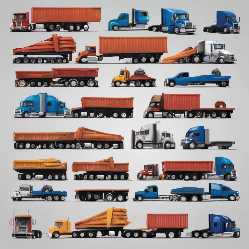 Verschiedene LKW-Modelle
