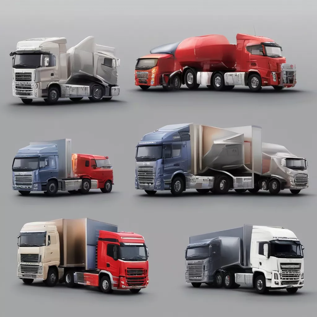 Different truck models