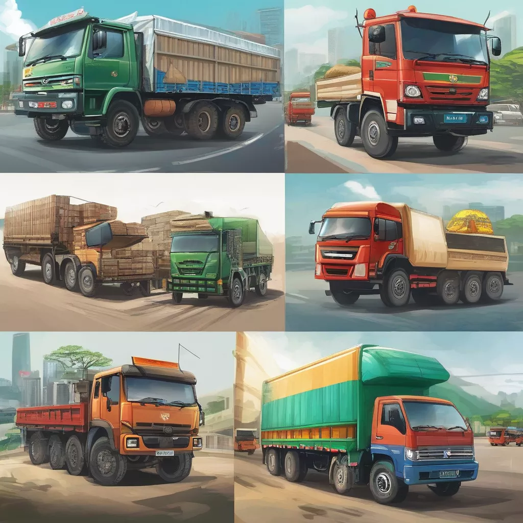Các dòng xe tải khác nhau tại Việt Nam