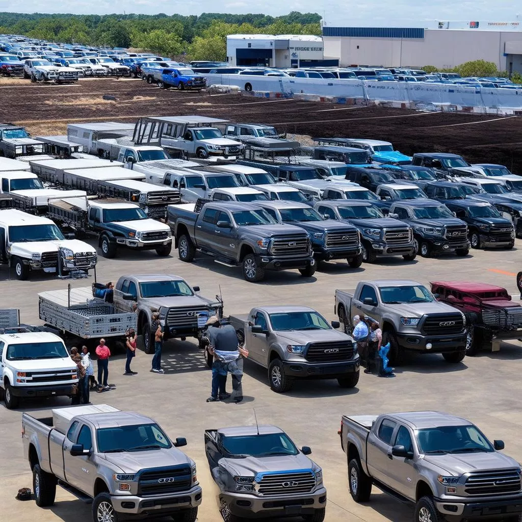 Các dòng xe tải tại đại lý