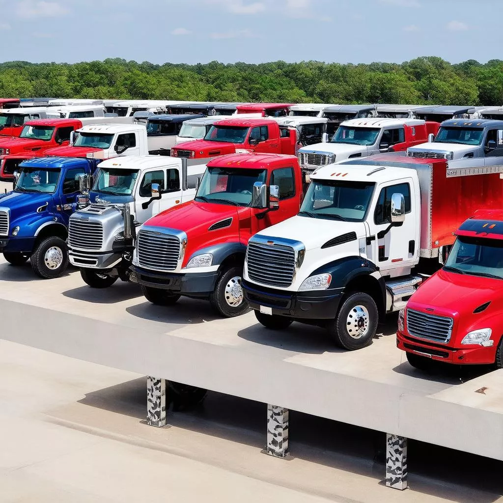 Các dòng xe tải tại đại lý