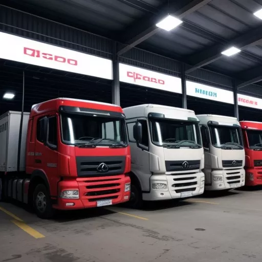 Various truck models in Hanoi