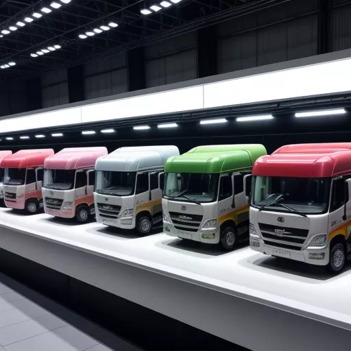 Various truck models in Hanoi