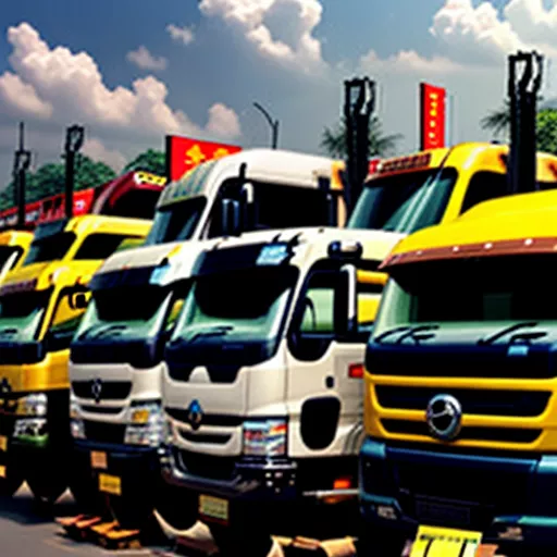 LKW-Modelle in Hanoi