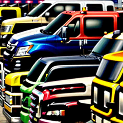 Variedade de Camiões em Hanói