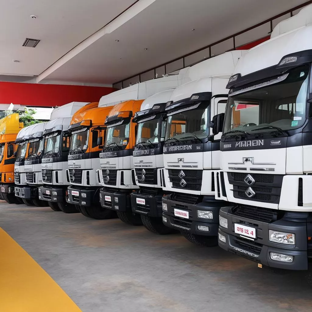 LKW-Modelle in Hanoi