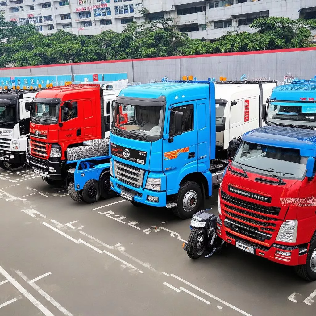 Gamme de camions à Hanoi