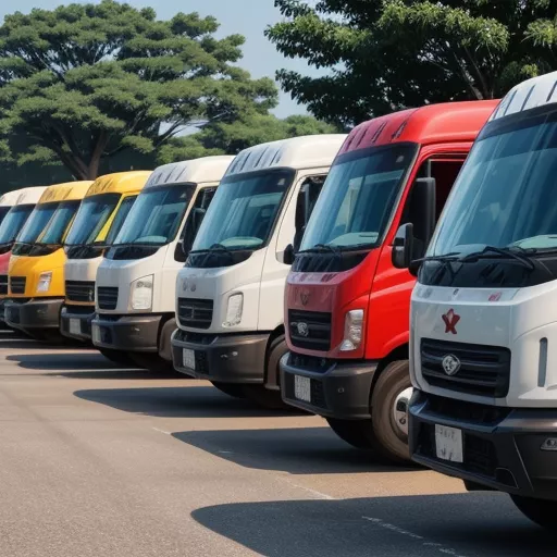 Various truck models at XE TẢI HÀ NỘI