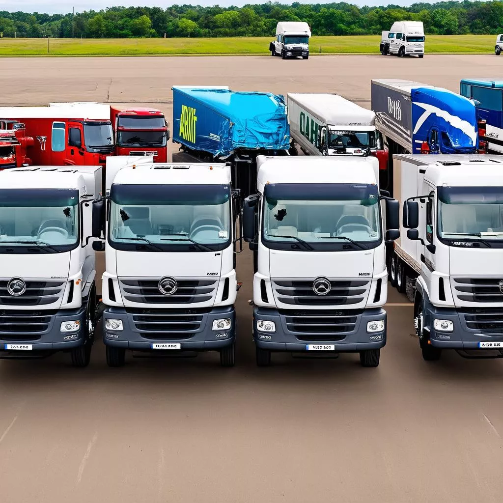 Various Truck Models at Hanoi Truck