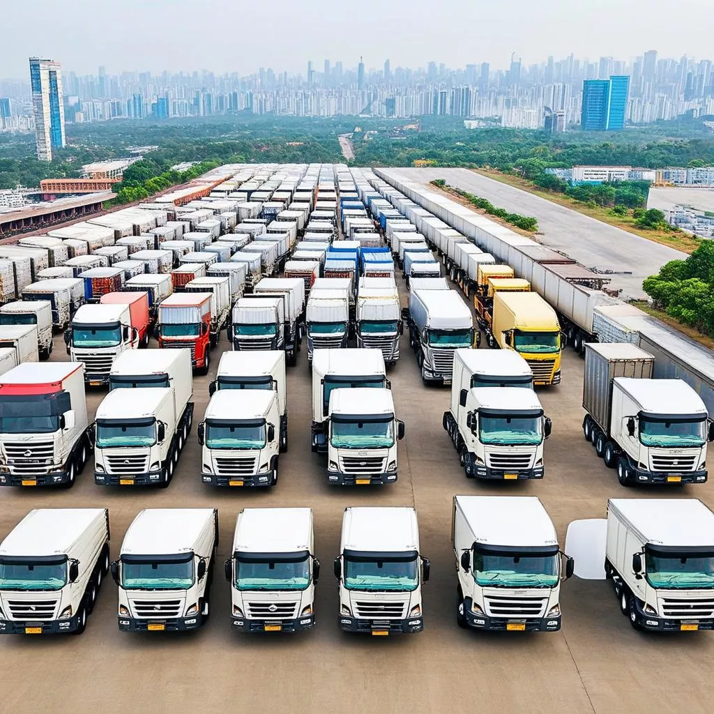 Various Truck Models at Xe Tải Hà Nội