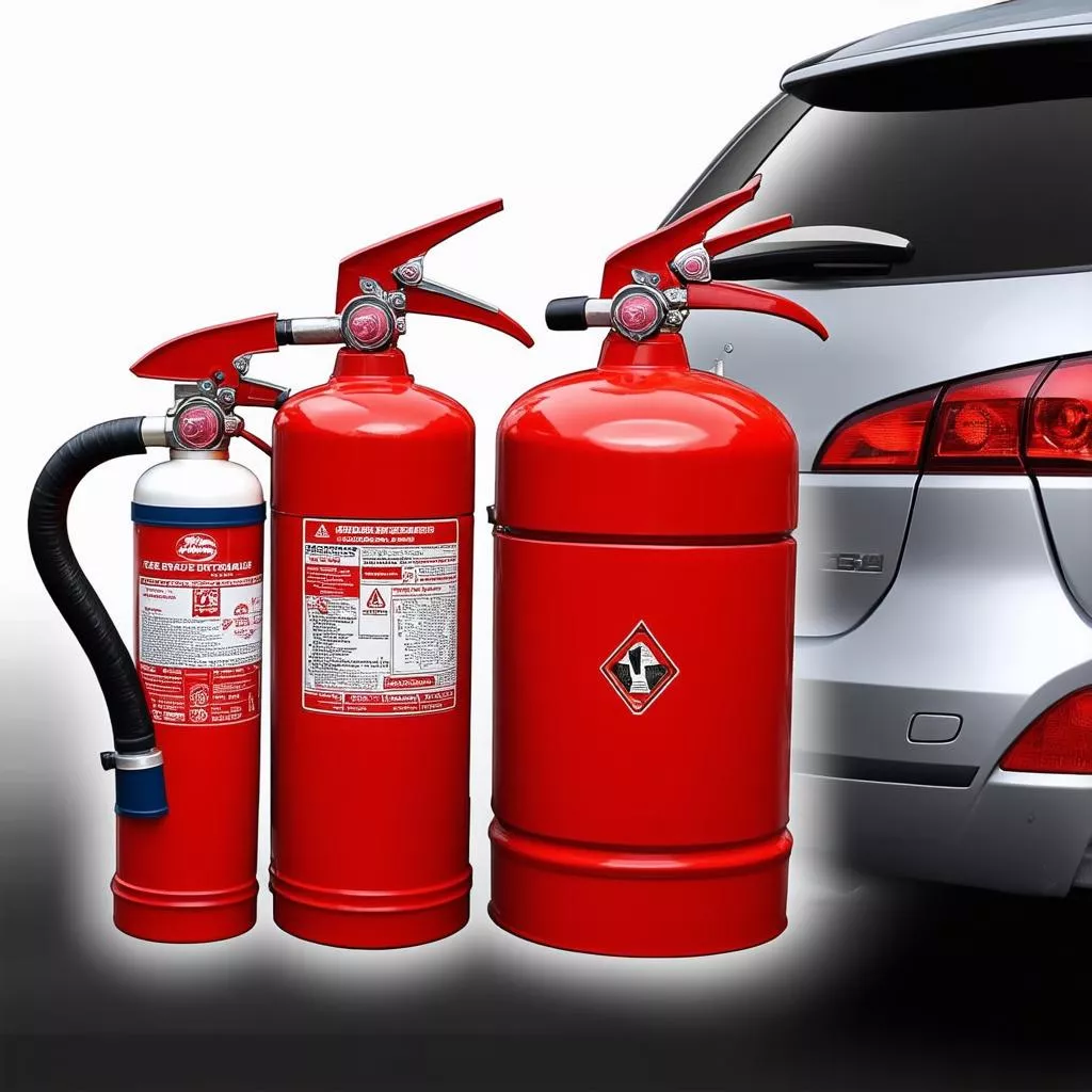 Types of fire extinguishers for cars