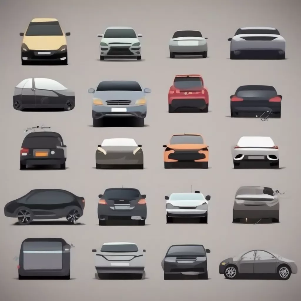 다양한 자동차 후방 감지 센서