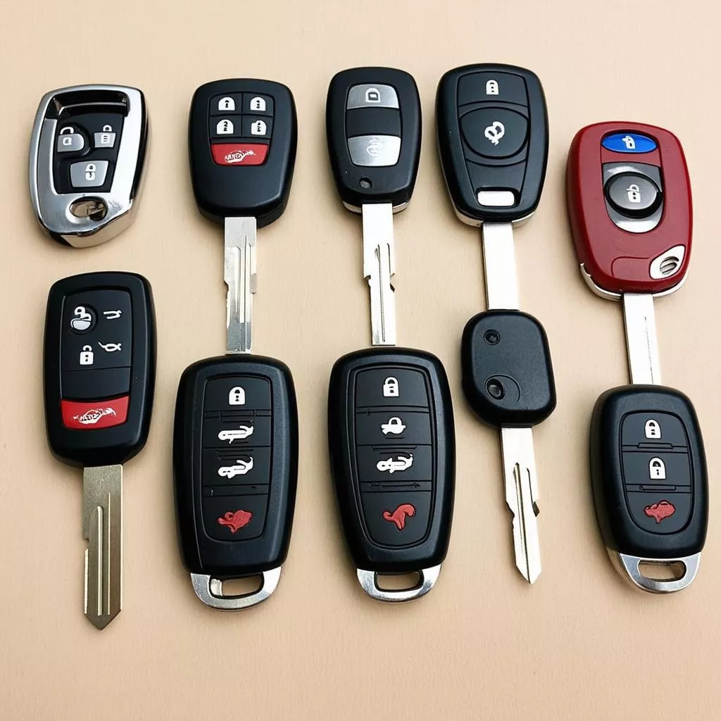 Các loại chìa khóa ô tô phổ biến