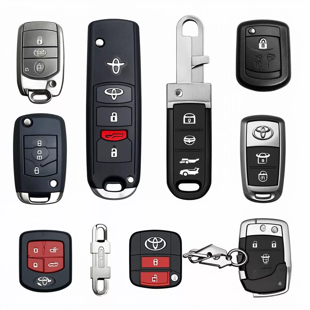 Các Loại Chìa Khóa Ô Tô Toyota