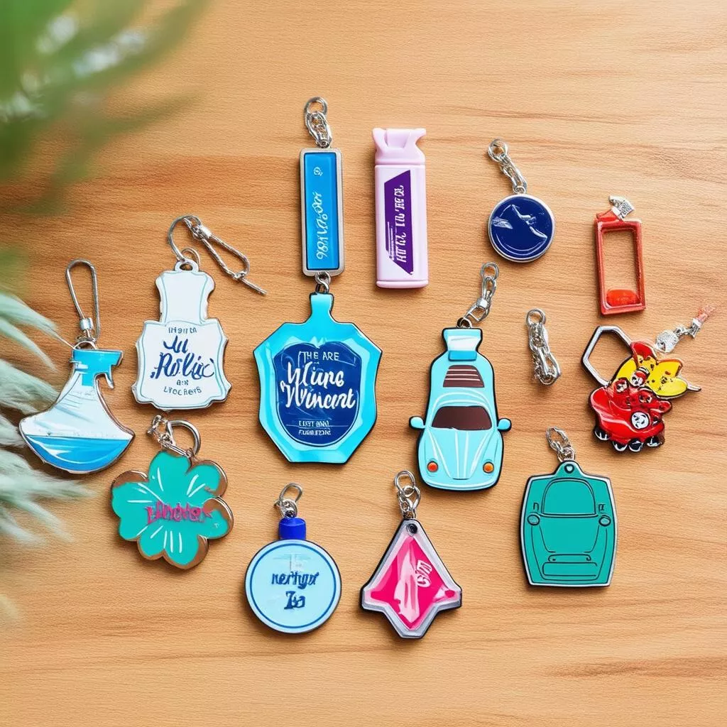 Various types of car air fresheners