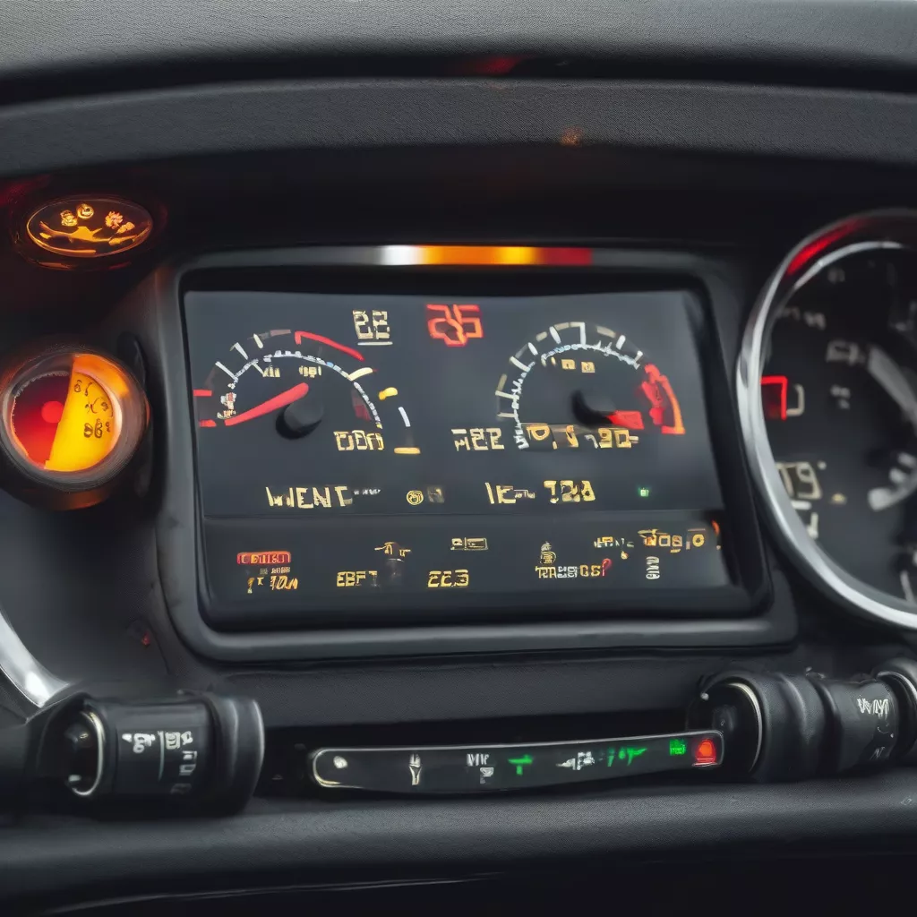 Different types of car warning lights