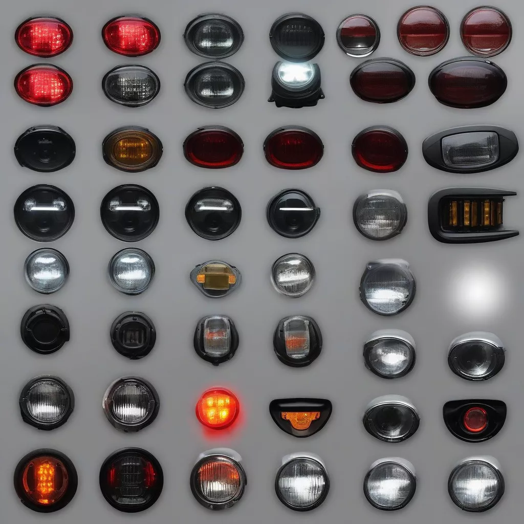 Verschiedene Autolichter