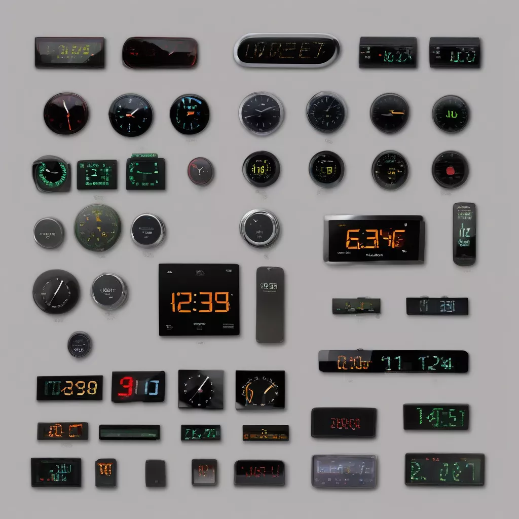 Các loại đồng hồ điện tử trên ô tô