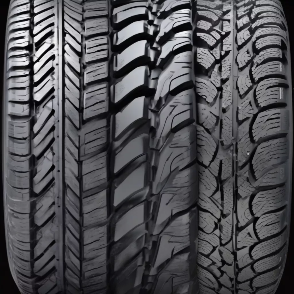 다양한 종류의 타이어 트레드