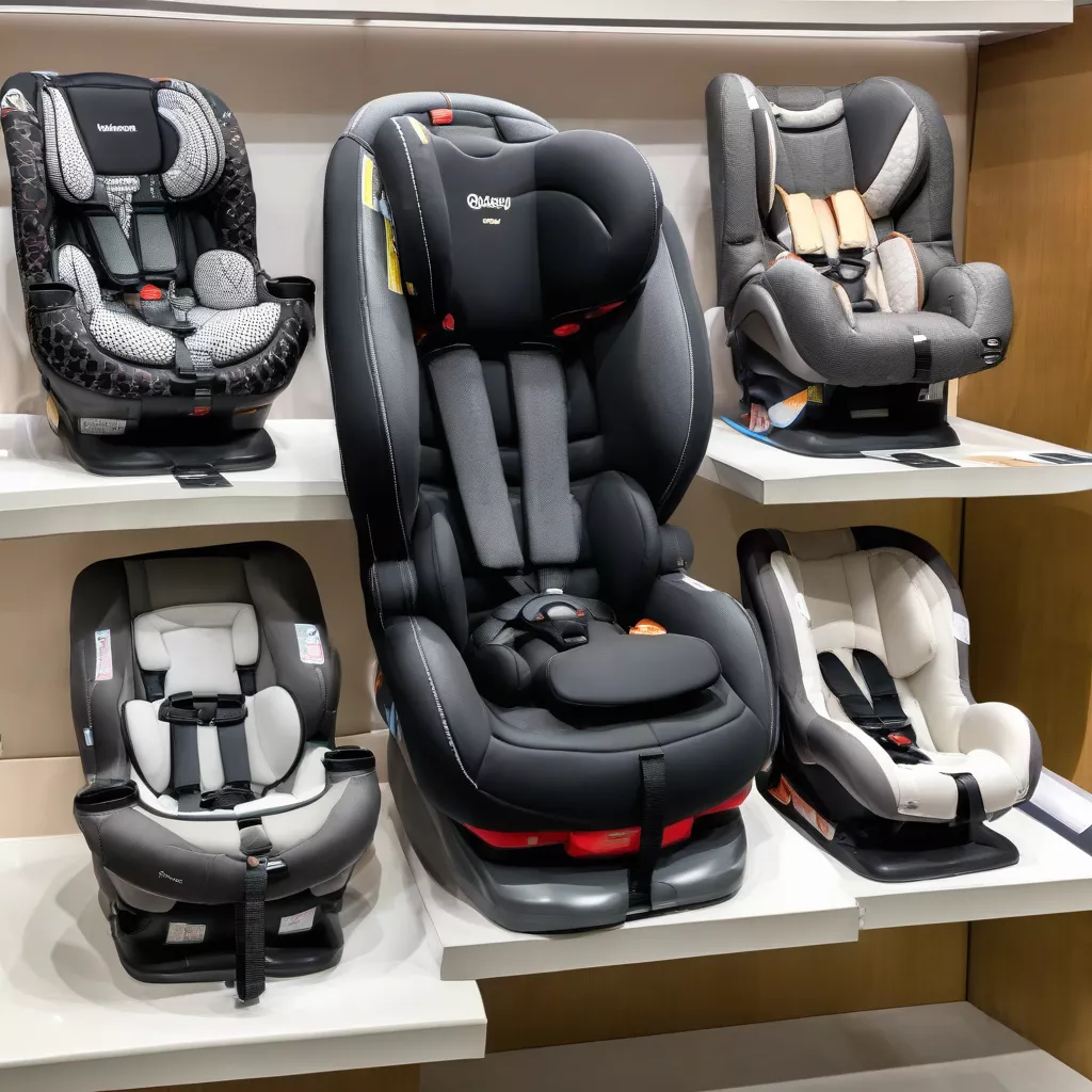 Verschiedene Kindersitze