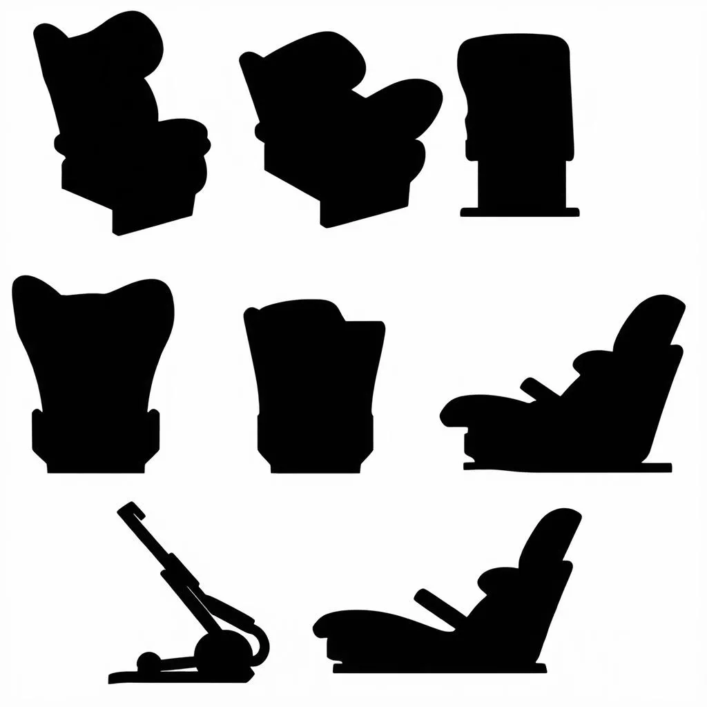 Different types of child car seats