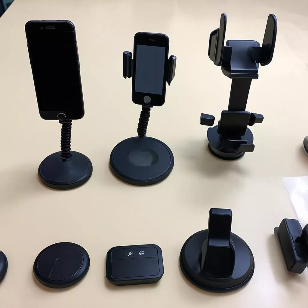 Các loại giá đỡ điện thoại thông minh trên ô tô