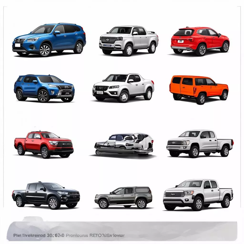 Các loại hình mẫu xe ô tô