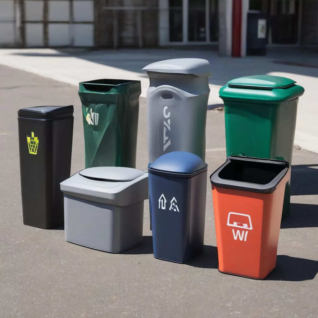 Various car trash cans