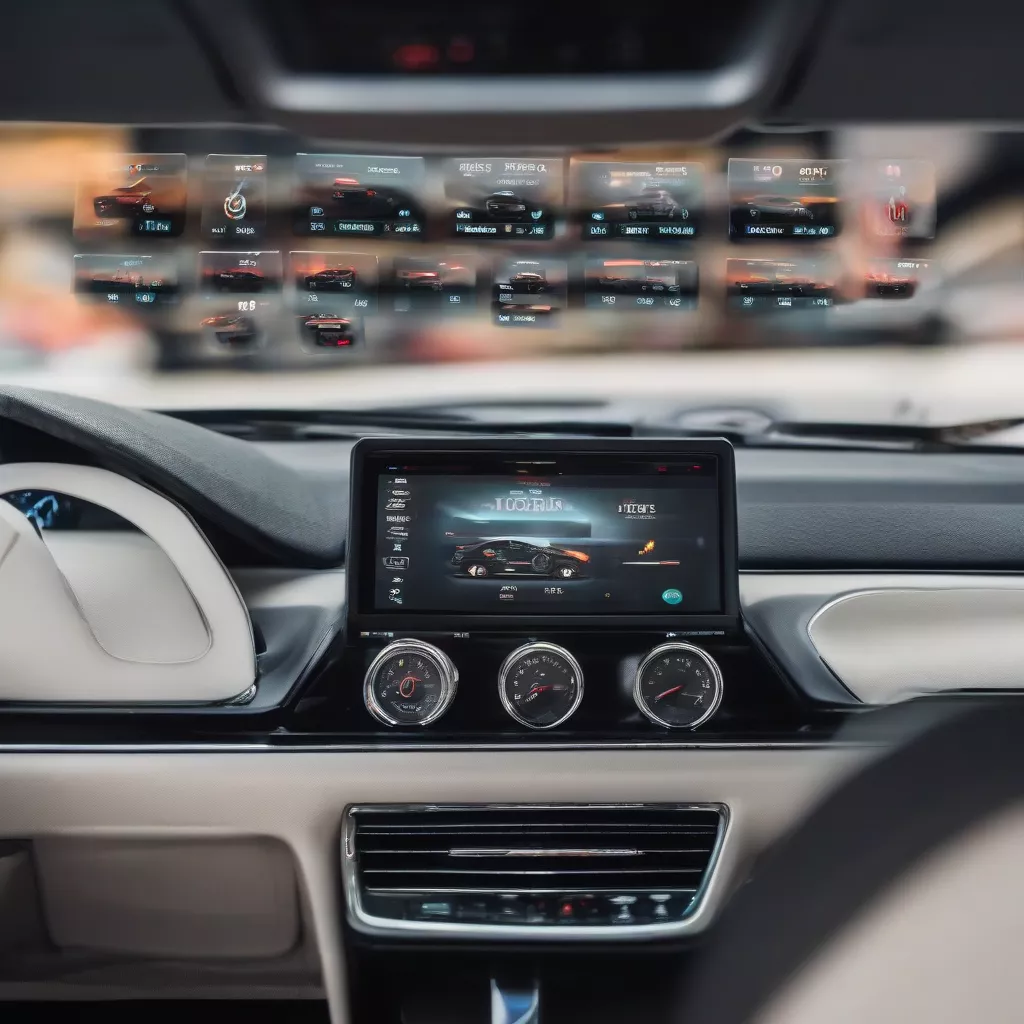 Modern car screen types