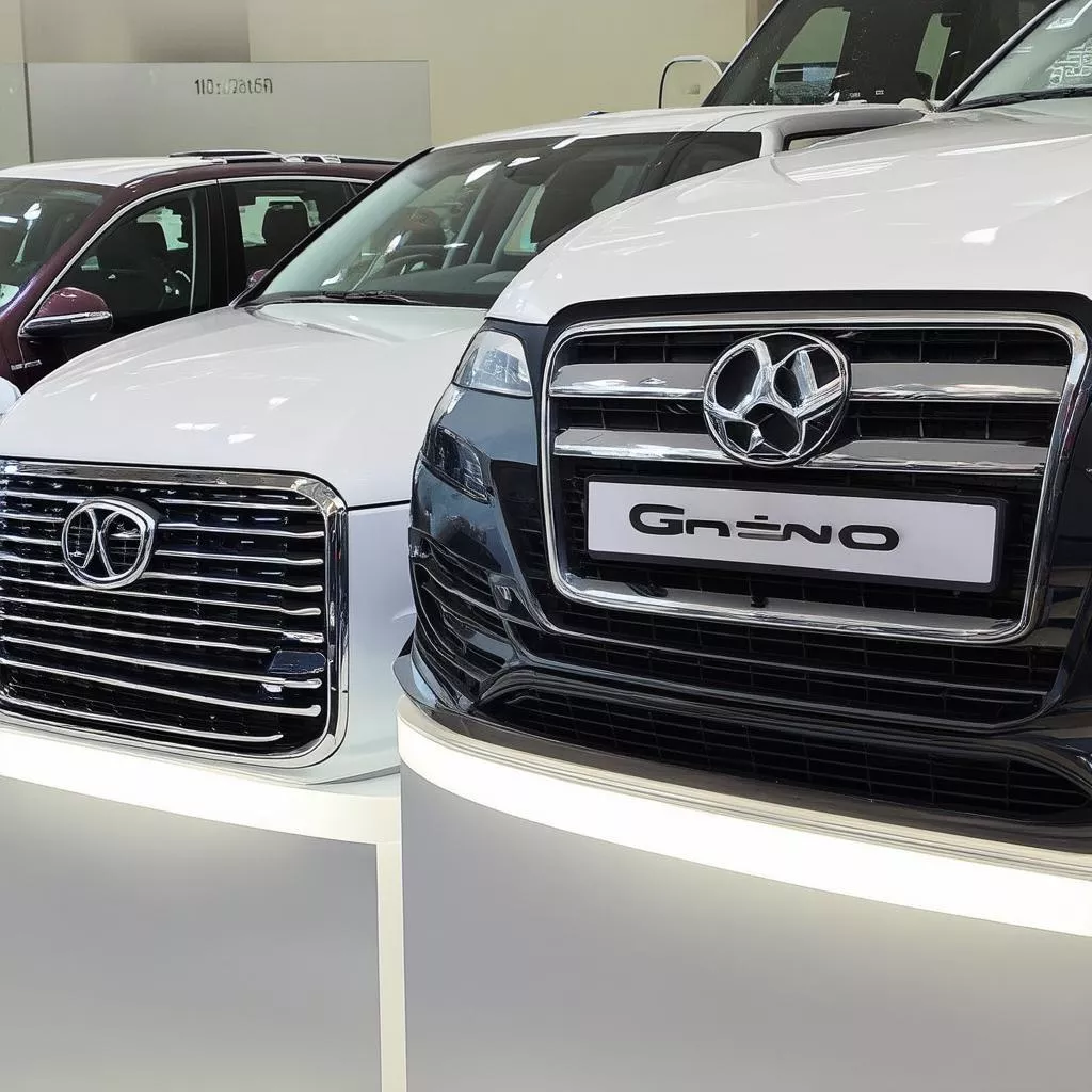 Different types of car grilles.