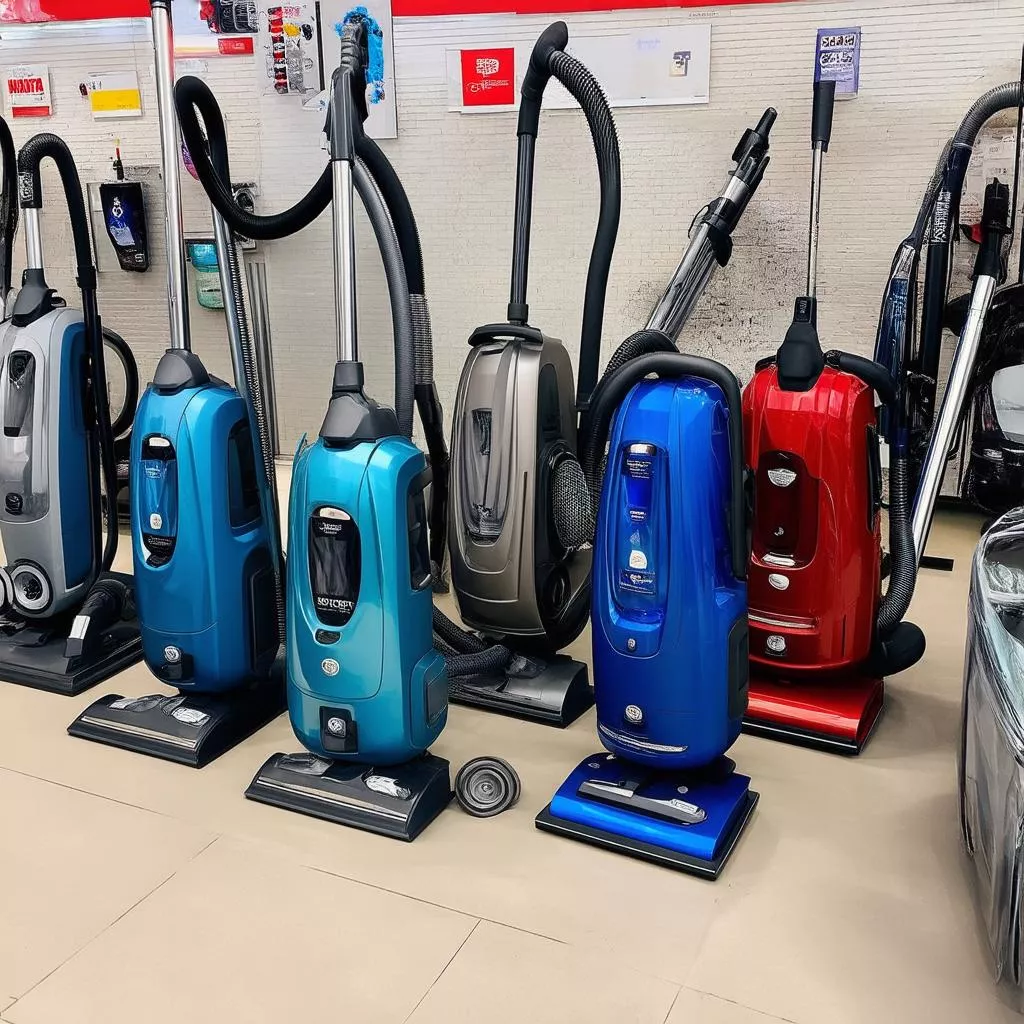 Các loại máy hút bụi ô tô