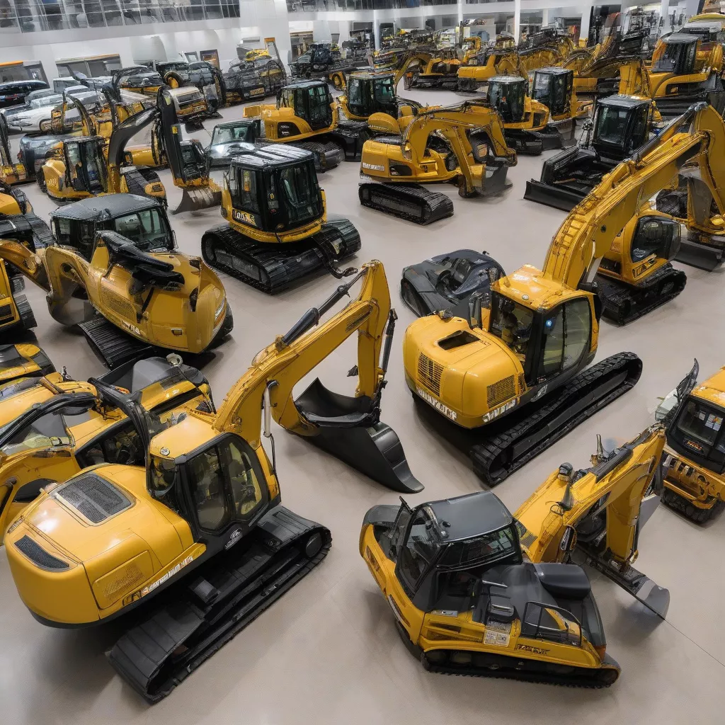 Different types of excavators