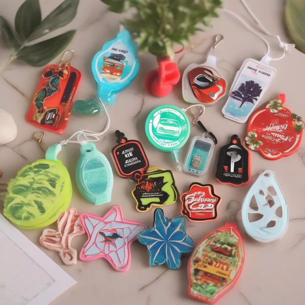 Various types of car air fresheners