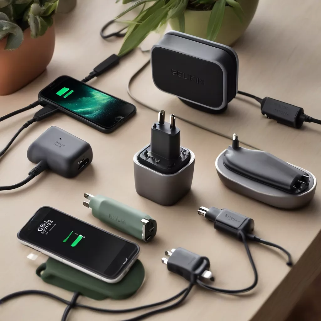 Various Belkin car chargers